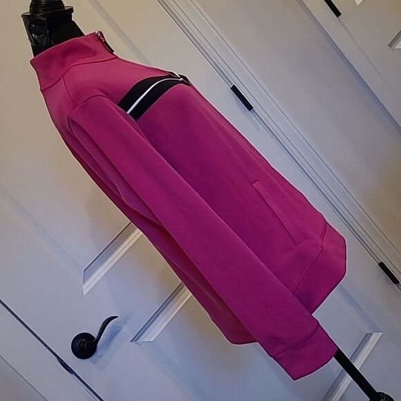 Kim Roger's  sz L Activewear pink & black Activewear jacket, zip front - Picture 3 of 9